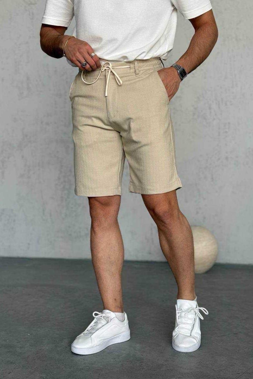 Wholesale Men's Beige Shorts 1504W26-SRT5068