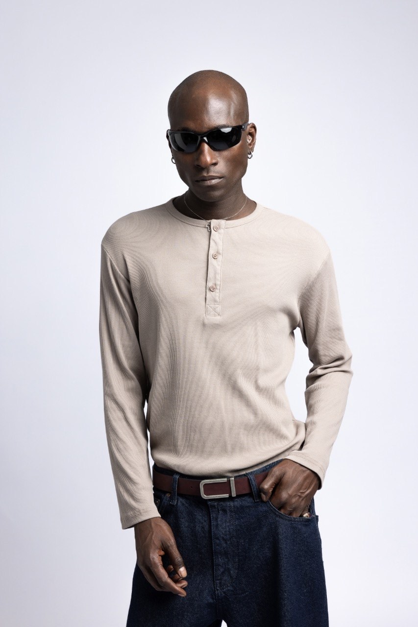Wholesale Men's Beige Sweatshirt  1503FW27-MRT-27103