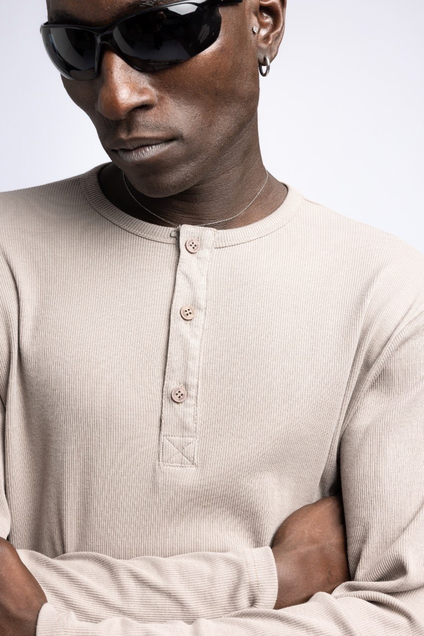 Wholesale Men's Beige Sweatshirt  1503FW27-MRT-27103