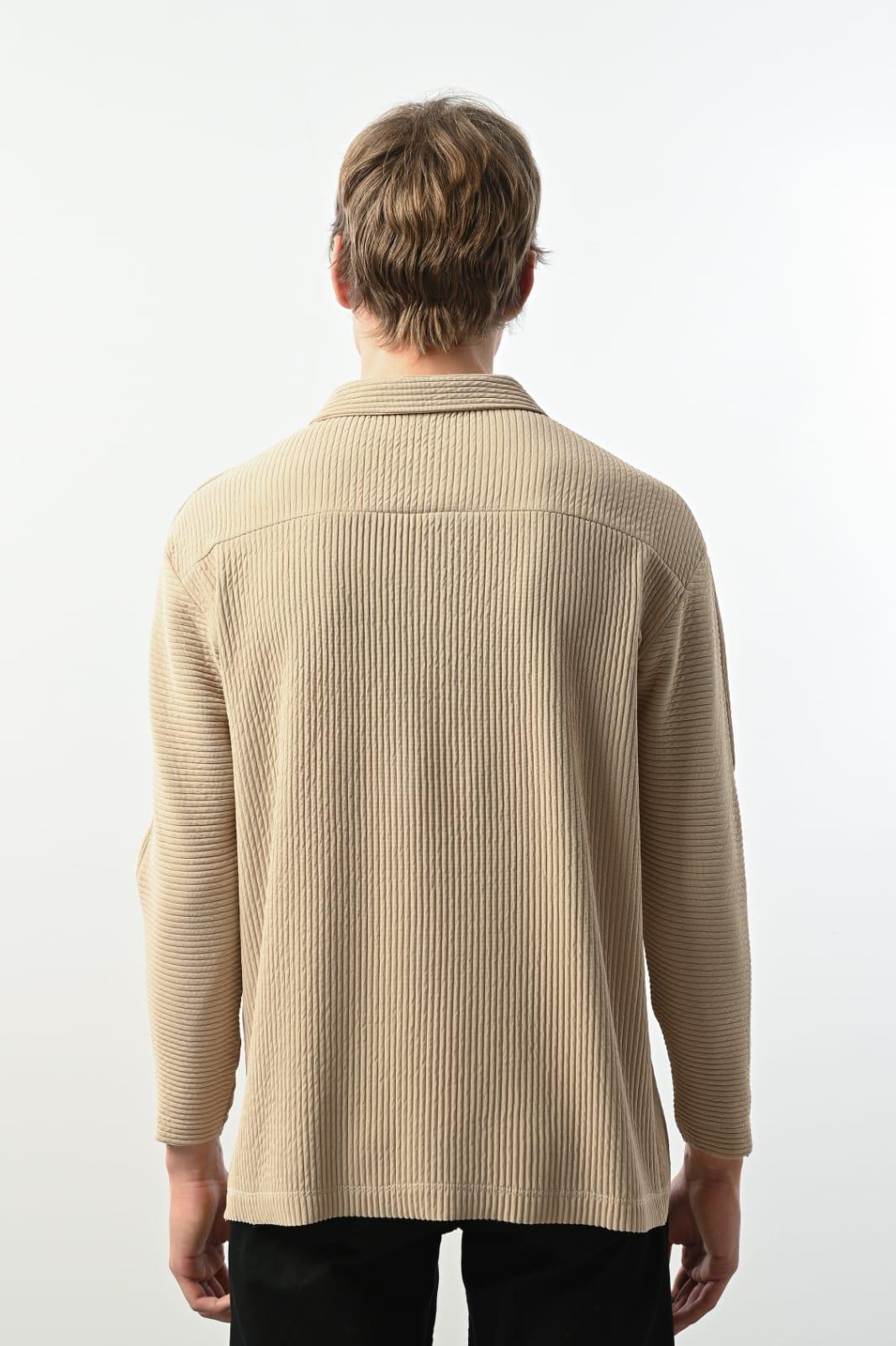 Wholesale Men's Beige Sweatshirt 1601FW26-2336