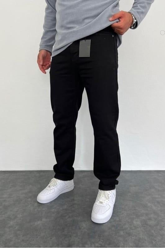 Wholesale Men's Black Baggy Jeans 1504W26-PNT1792