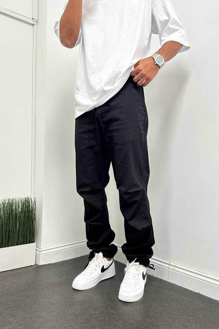 Wholesale Men's Black Baggy Pants 1504W26-PNT5019