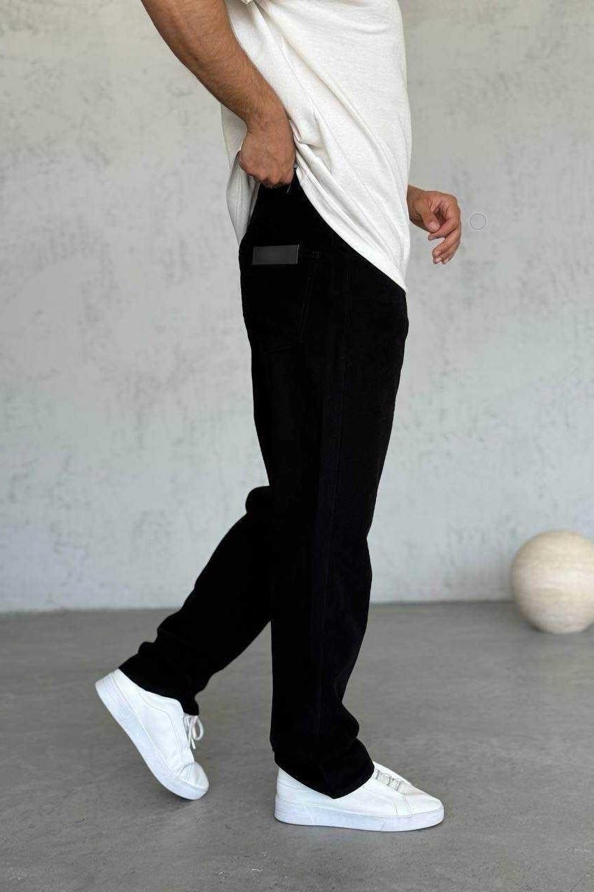 Wholesale Men's Black Baggy Pants 1504W26-PNT3058