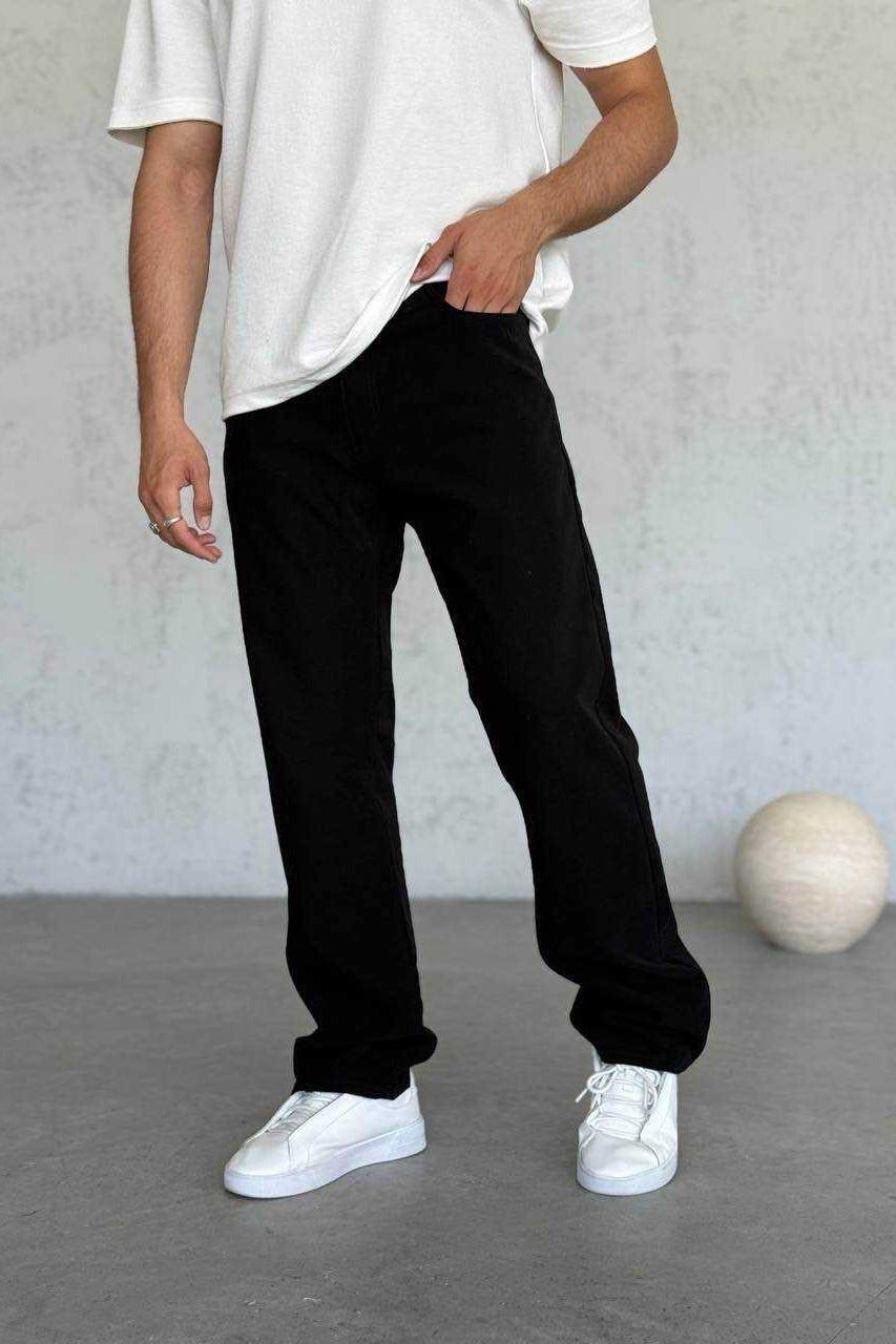 Wholesale Men's Black Baggy Pants 1504W26-PNT3058