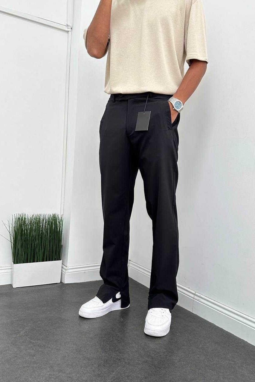 Wholesale Men's Black Baggy Pants 1504W26-PNT5017