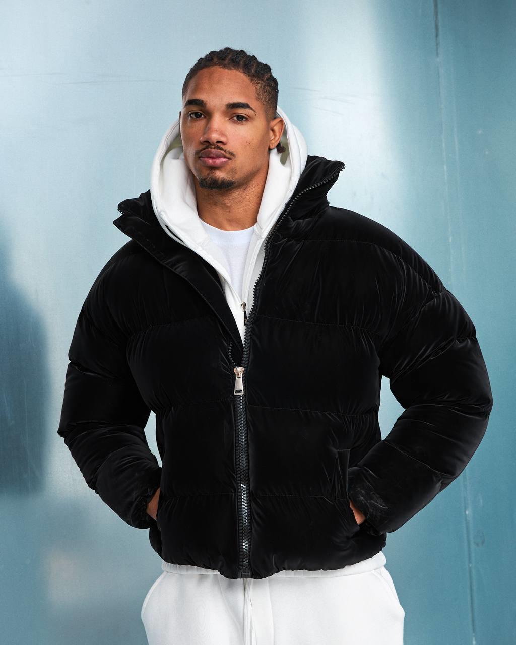 Wholesale Men's Black Coat  1603W26-M1034 