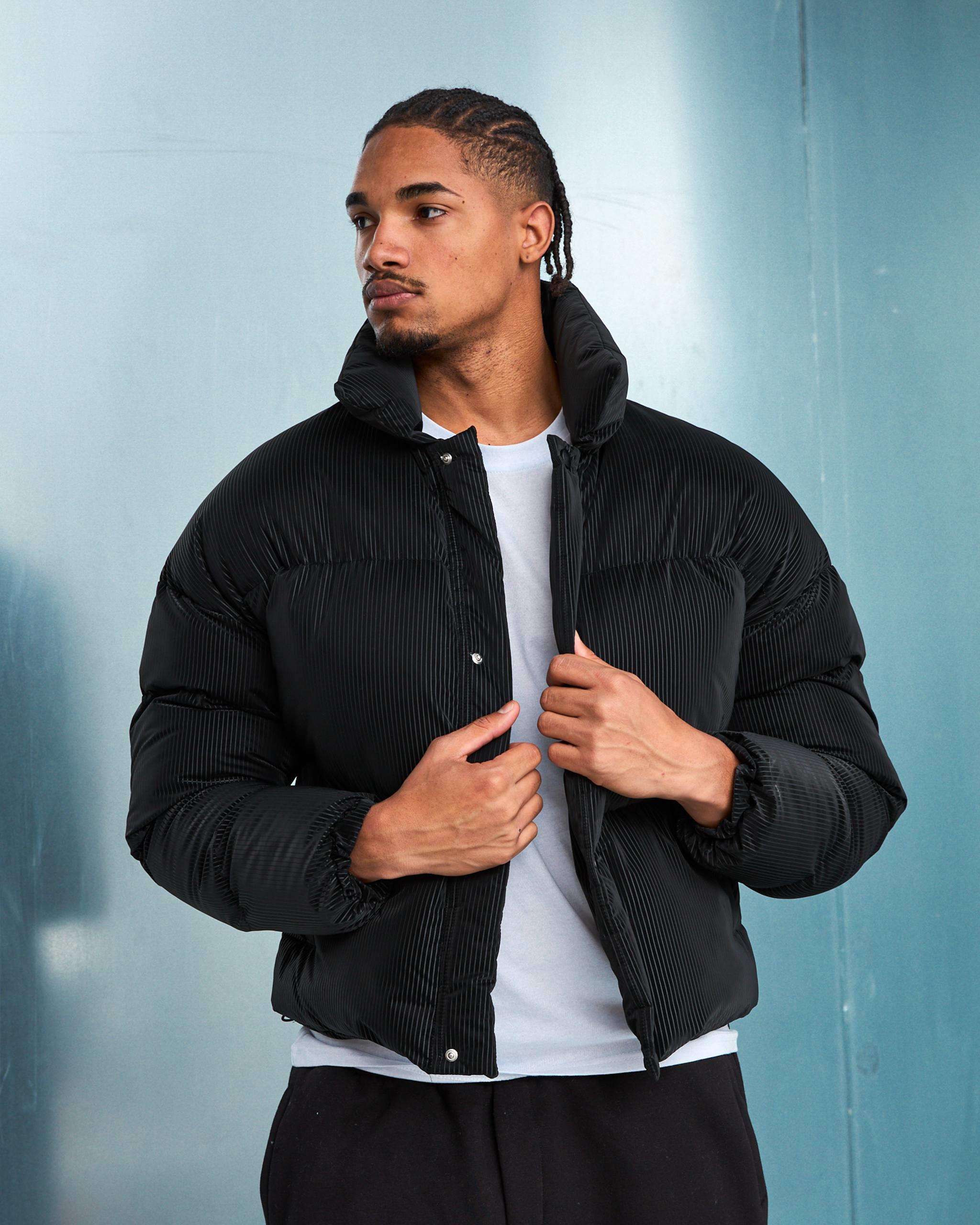 Wholesale Men's Black Coat 1603W26-M1078