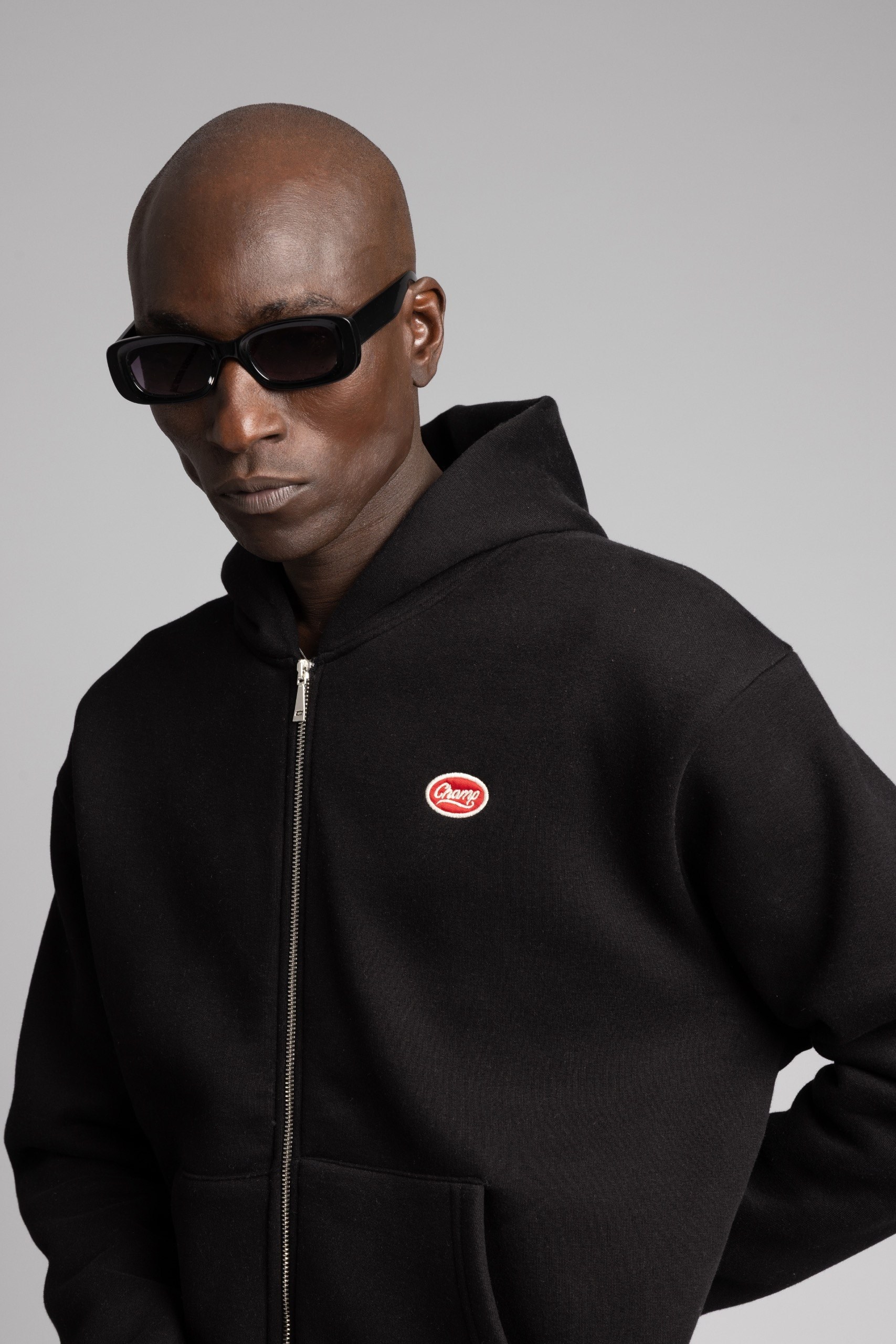 Wholesale Men's Black Embroidered Sweatshirt  1503FW27-26CK-029