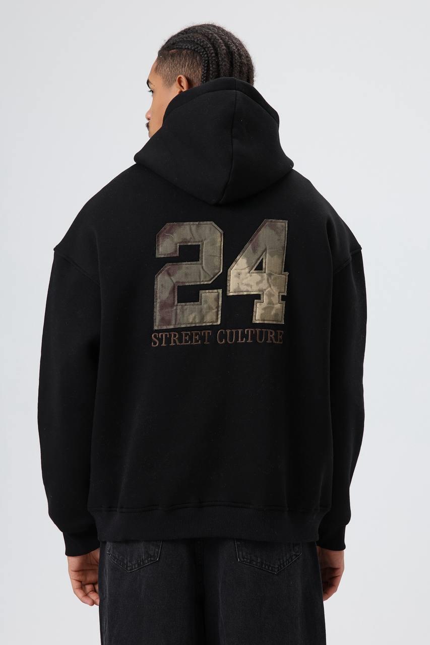 Wholesale Men's Black Hoodie 1605W26-E71-110