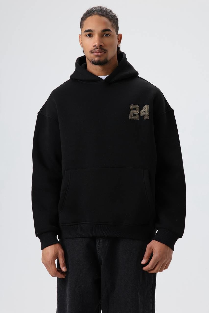 Wholesale Men's Black Hoodie 1605W26-E71-110