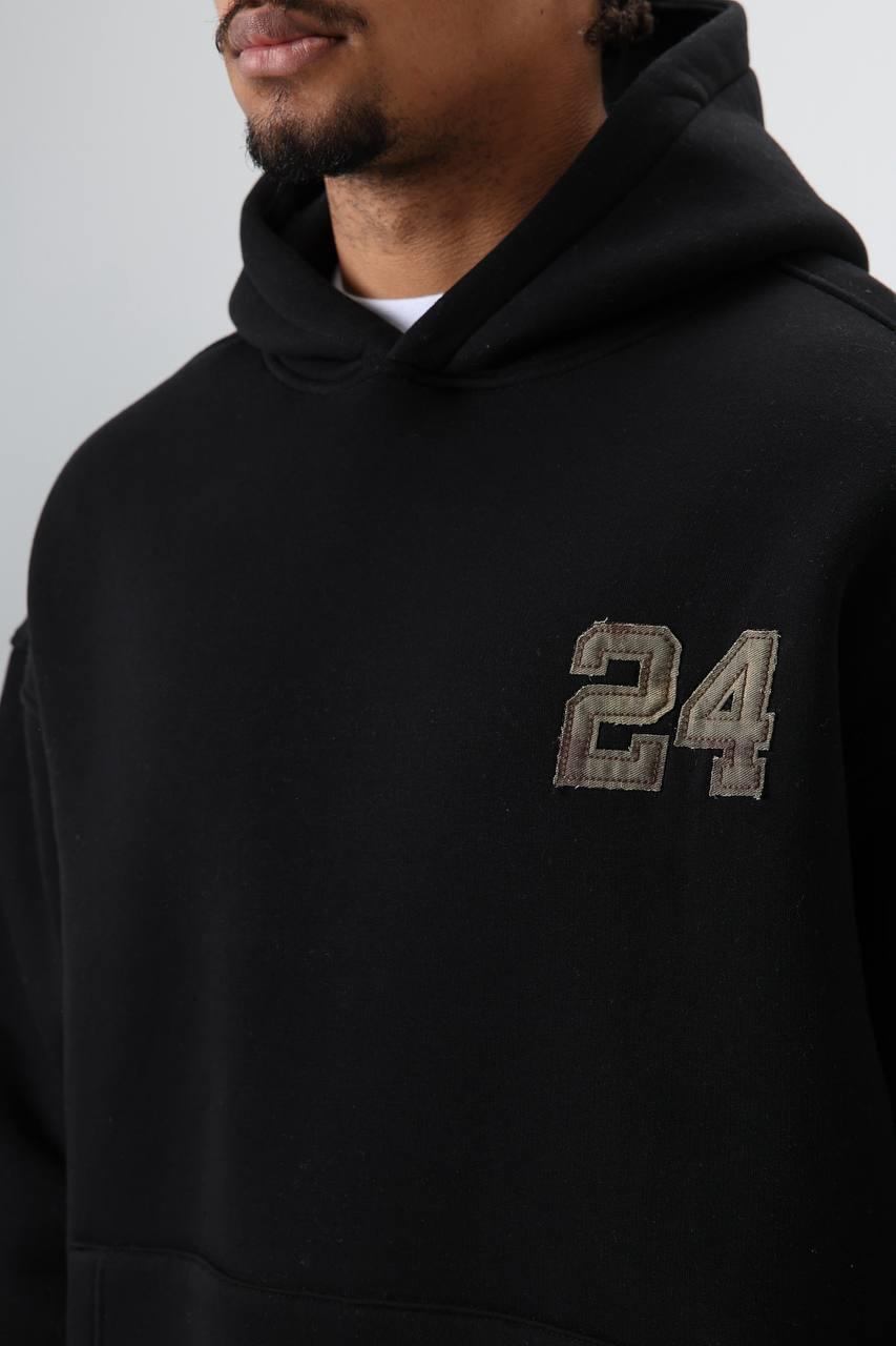 Wholesale Men's Black Hoodie 1605W26-E71-110