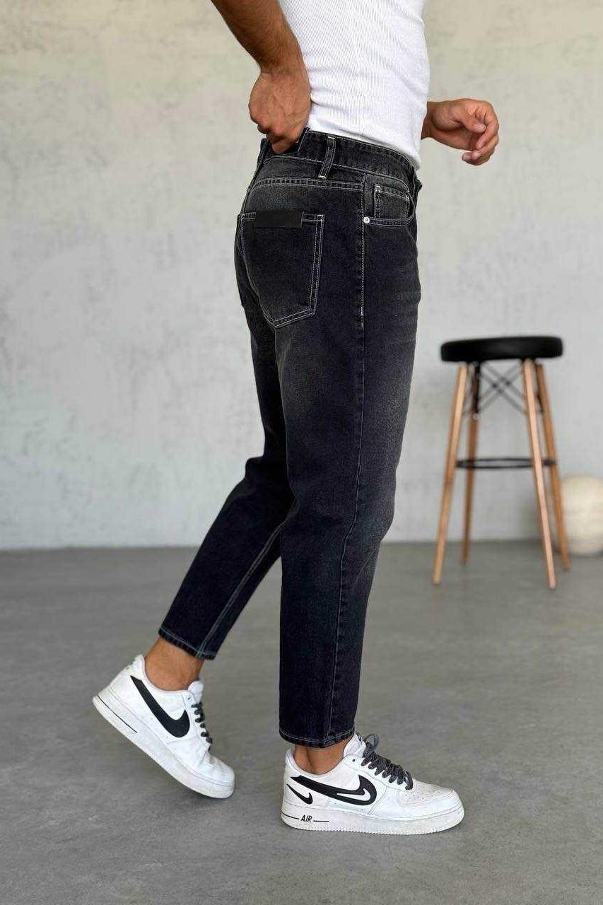 Wholesale Men's Black Relaxed Fit Jeans 1504W26-PNT2904