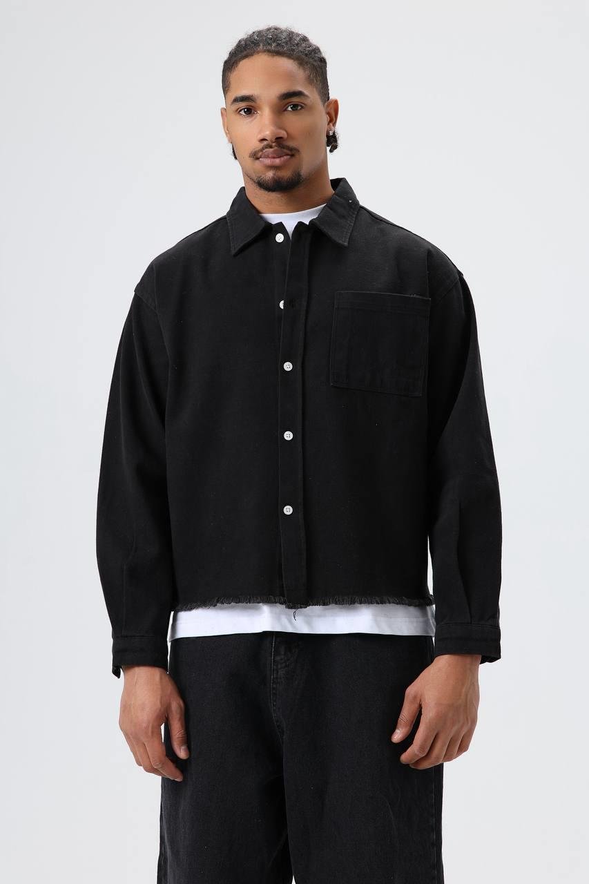 Wholesale Men's Black Shirt  1605W26-E40-43