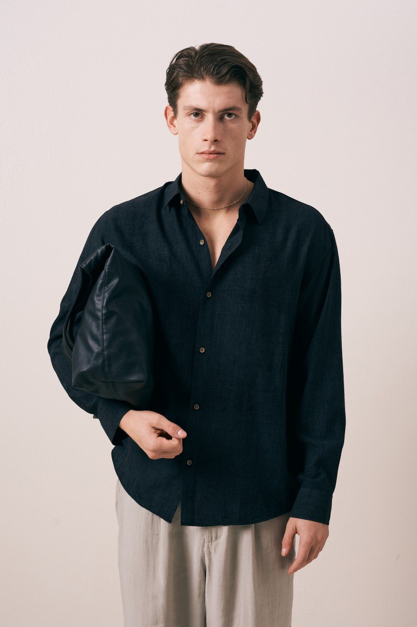 Wholesale Men's Black Shirt 1609W26-6376 