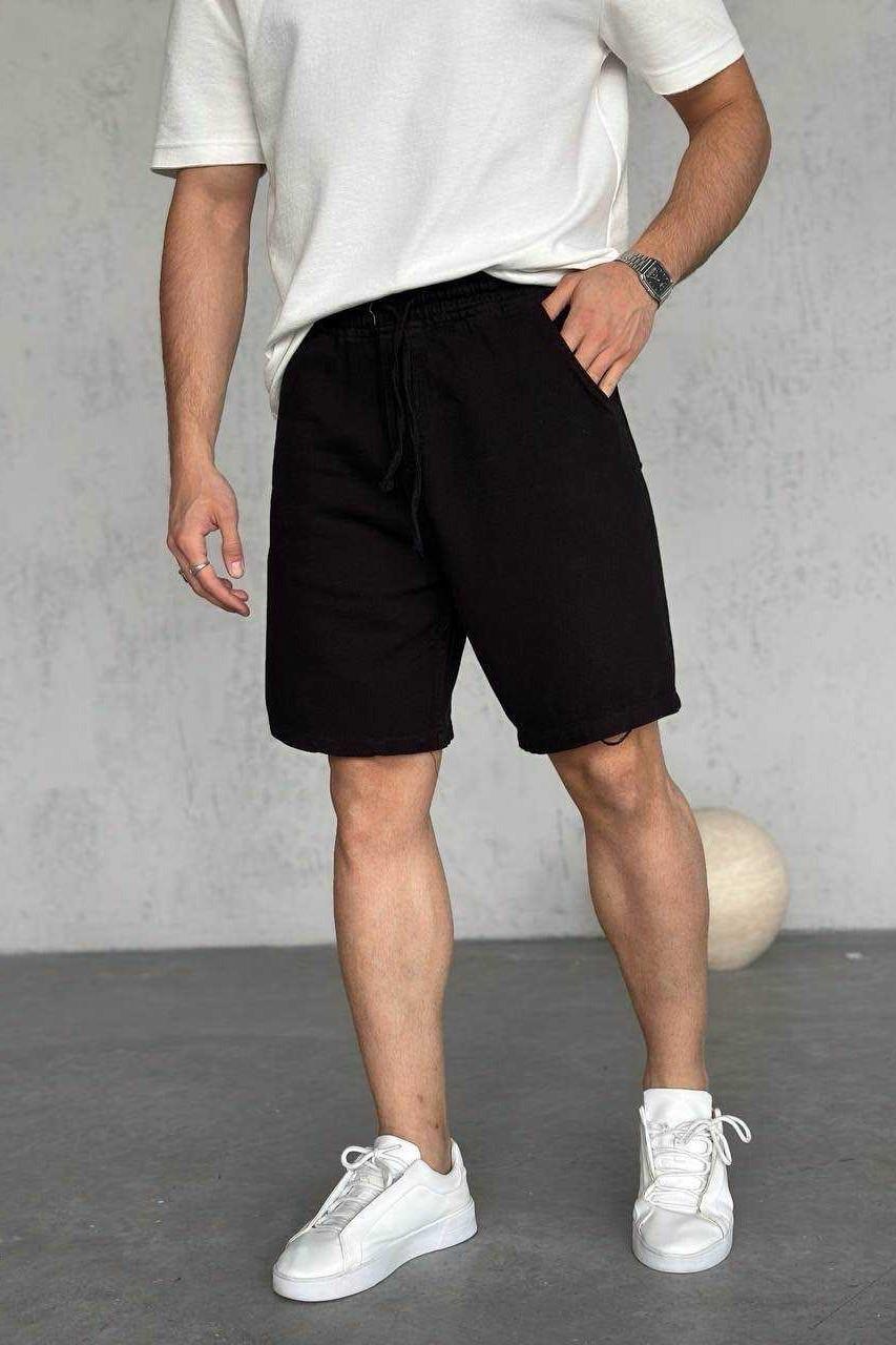 Wholesale Men's Black Shorts 1504W26-SRT2973
