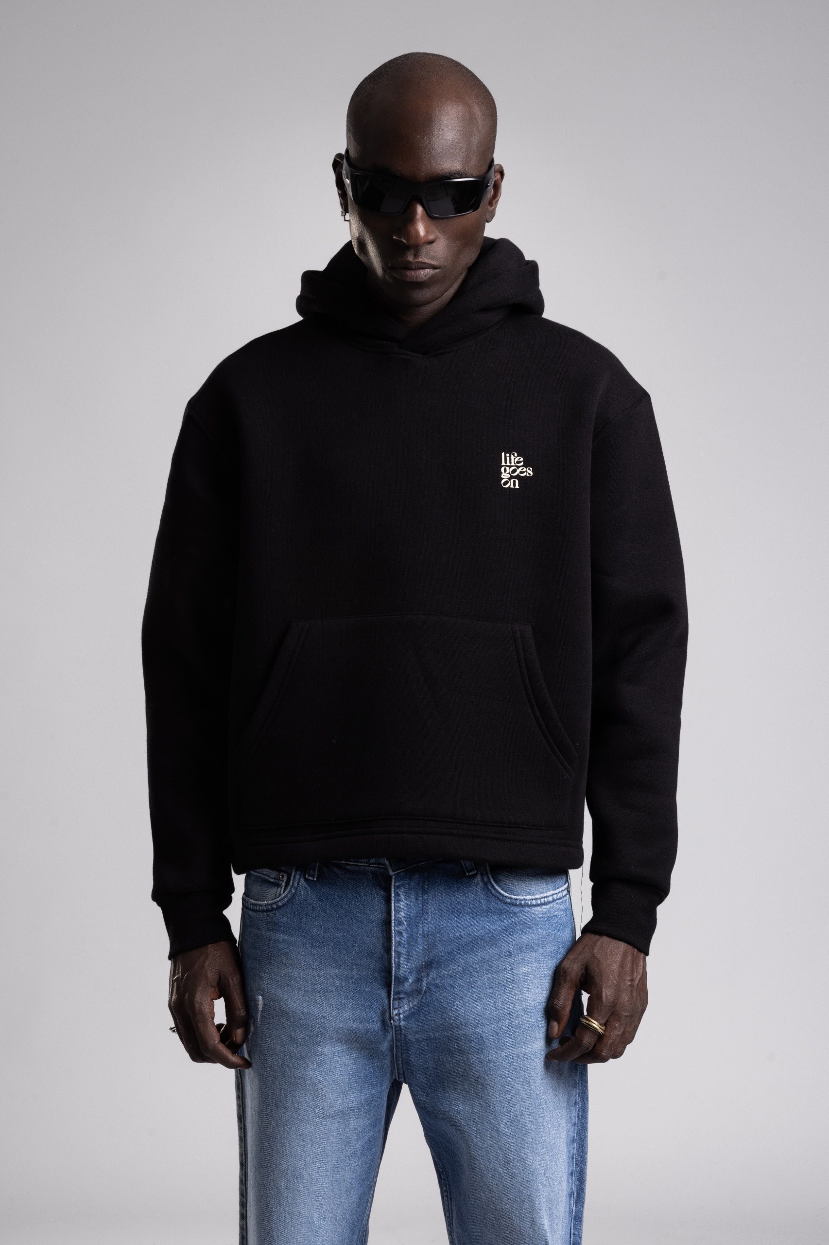 Wholesale Men's Black Sweatshirt  1503FW27-26CK-034