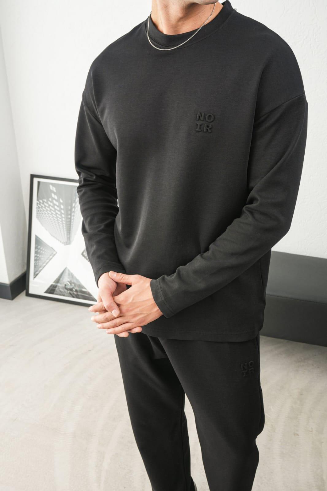 Wholesale Men's Black Sweatshirt 1601FW26-2613