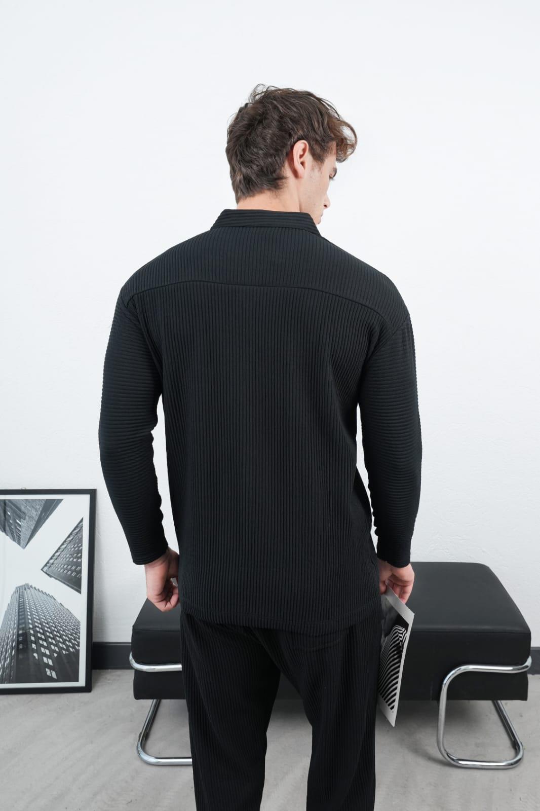 Wholesale Men's Black Sweatshirt 1601FW26-2336