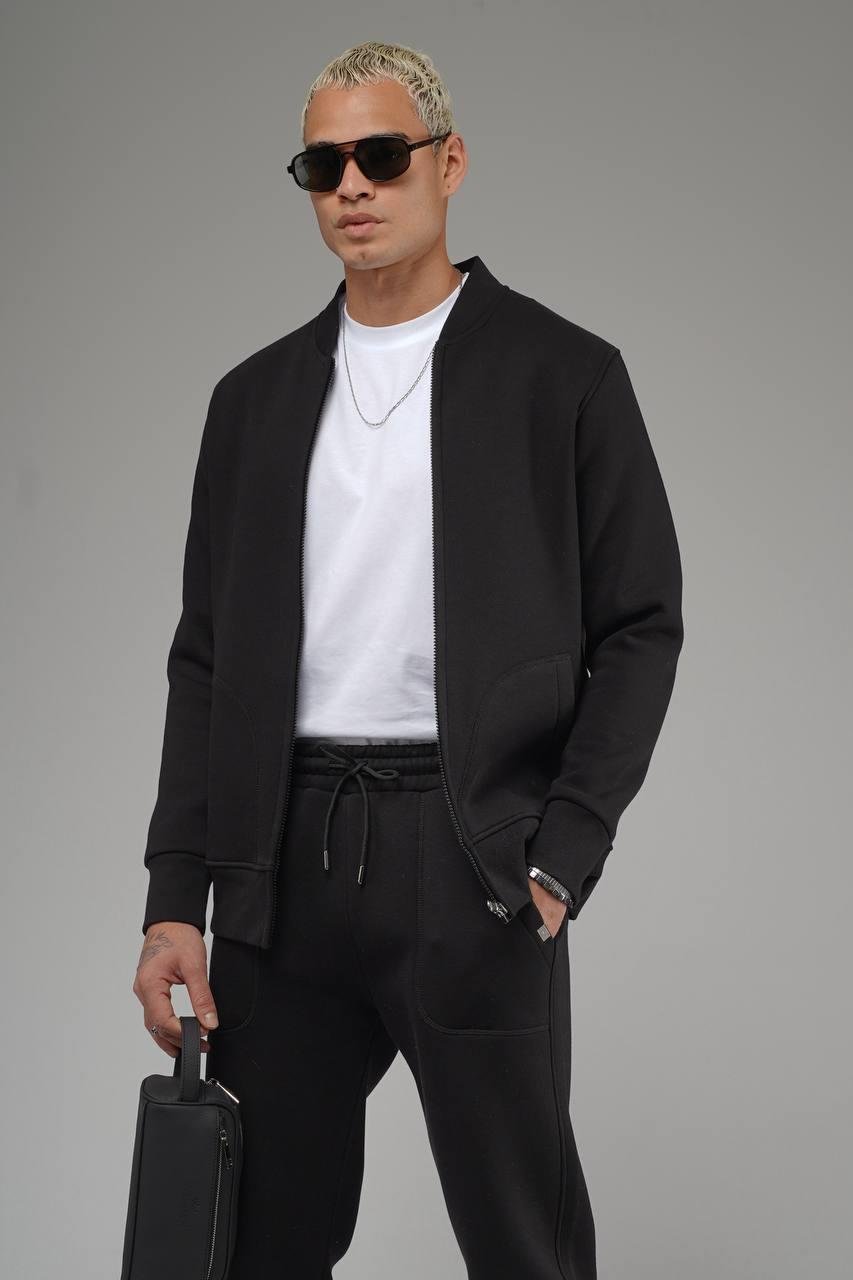 Wholesale Men's Black Tracksuit 1690W26-128