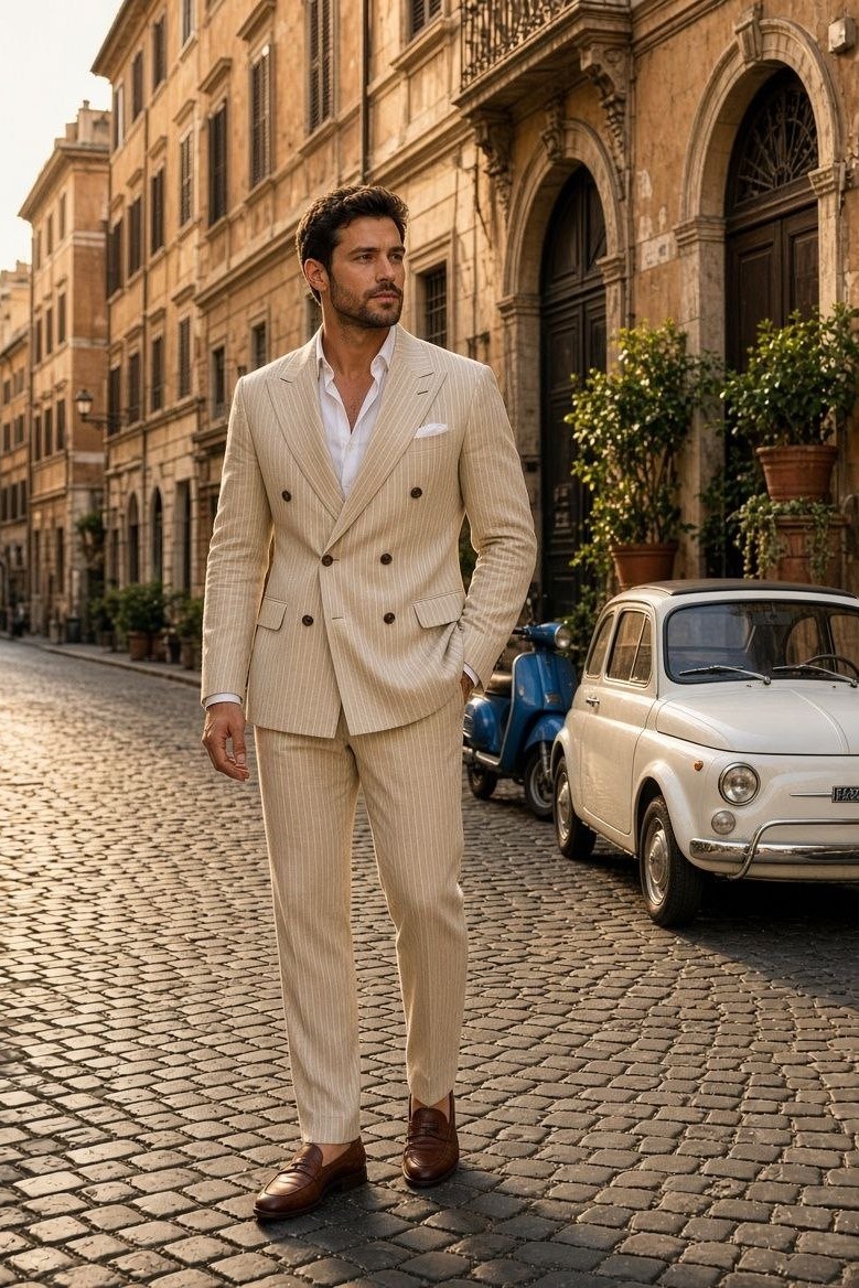 Wholesale Men's Black Two-Piece Suit 1701-137
