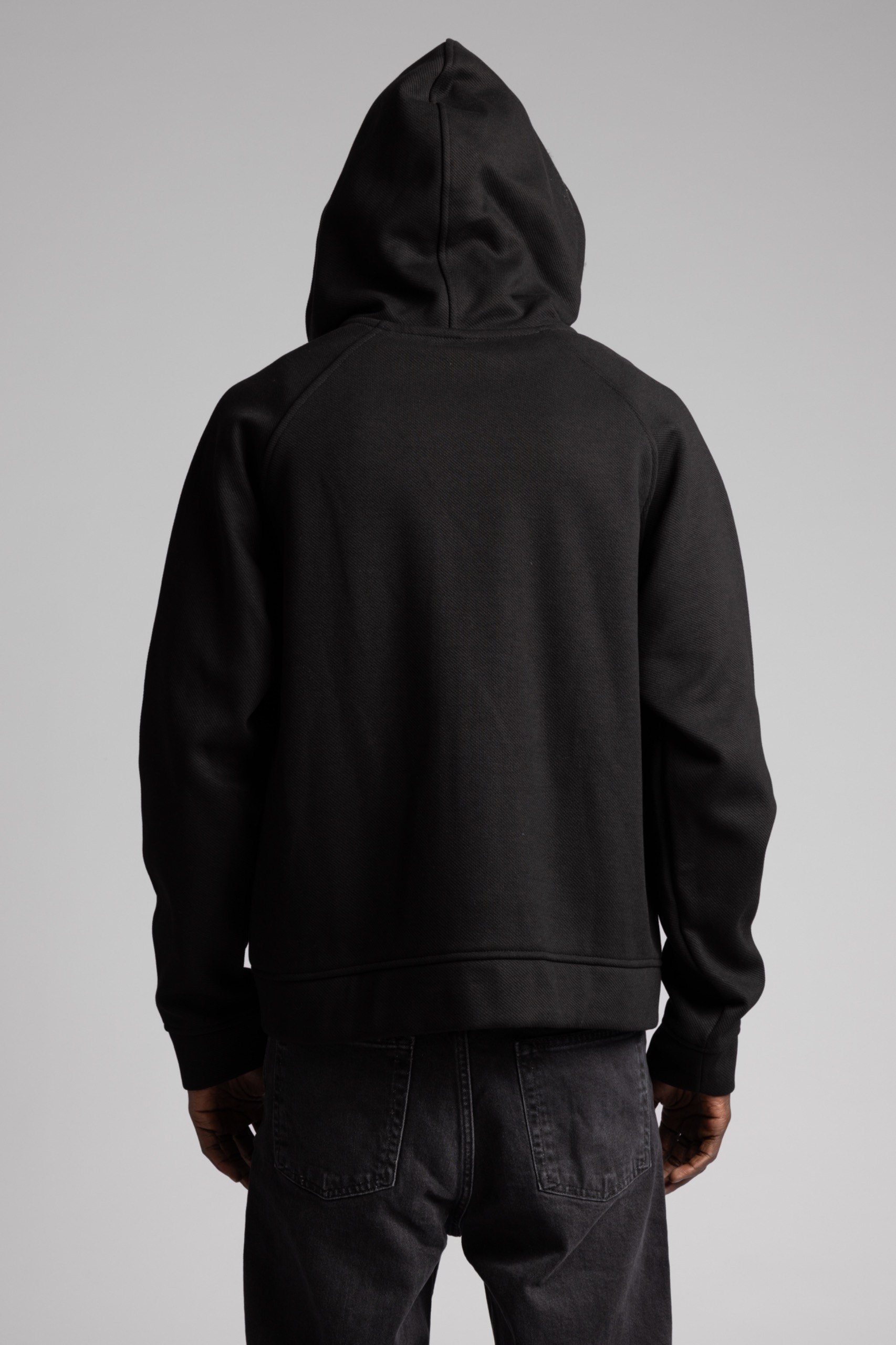 Wholesale Men's Black Zip Sweatshirt  1503FW27-MRT-4628