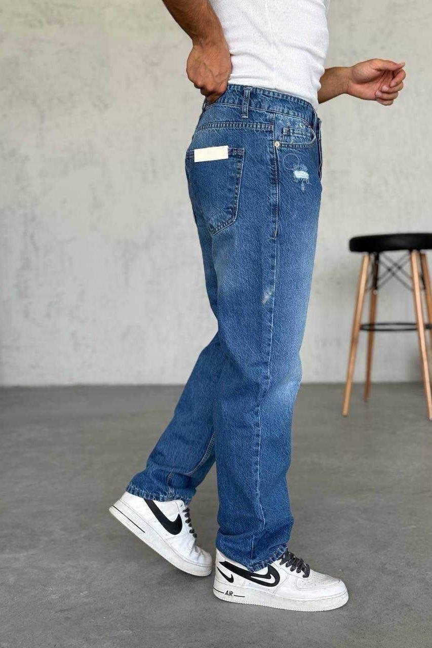 Wholesale Men's Blue Baggy Jeans 1504W26-PNT2641