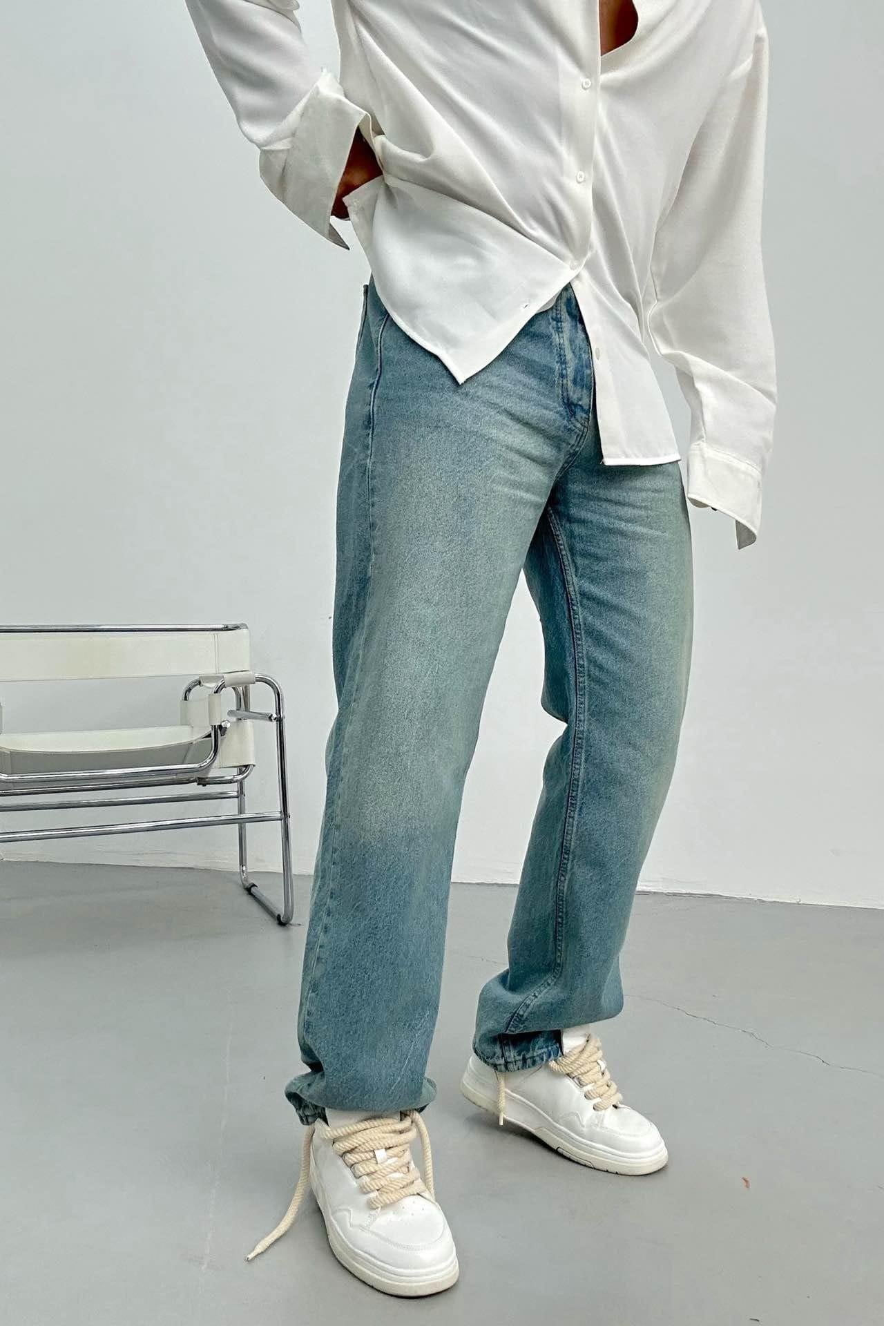 Wholesale Men's Blue Baggy Jeans 1504W26-PNT2388