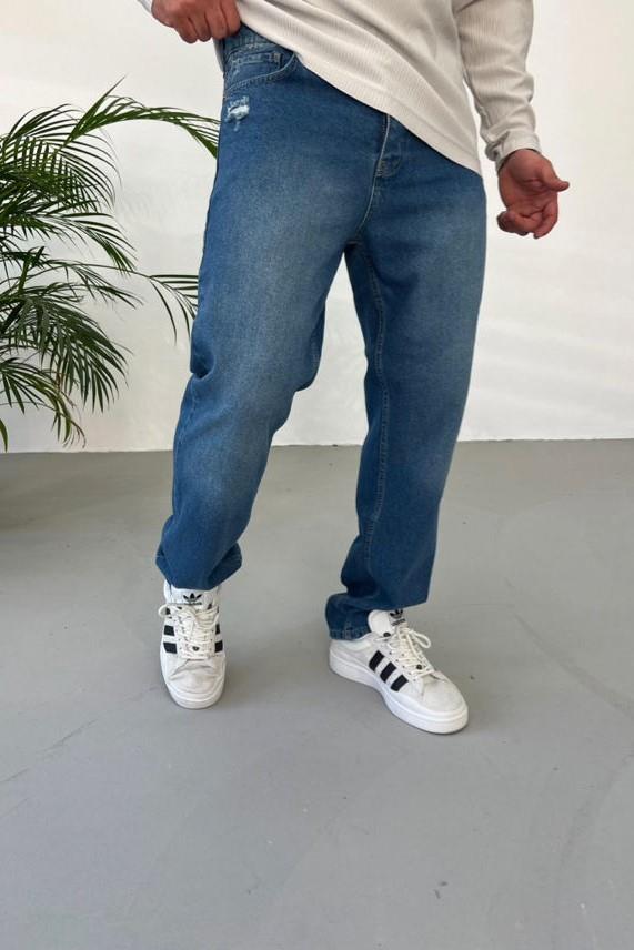Wholesale Men's Blue Baggy Jeans 1504W26-PNT2238