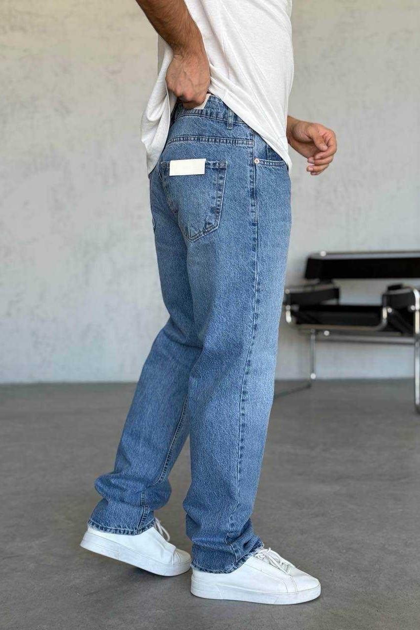 Wholesale Men's Blue Baggy Jeans 1504W26-PNT2795