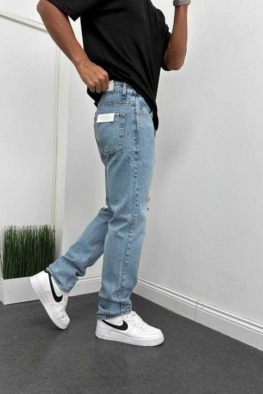 Wholesale Men's Blue Baggy Jeans 1504W26-PNT2189