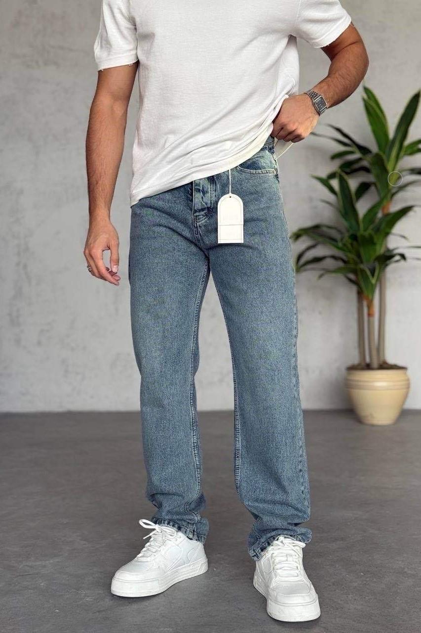 Wholesale Men's Blue Baggy Jeans 1504W26-PNT3257