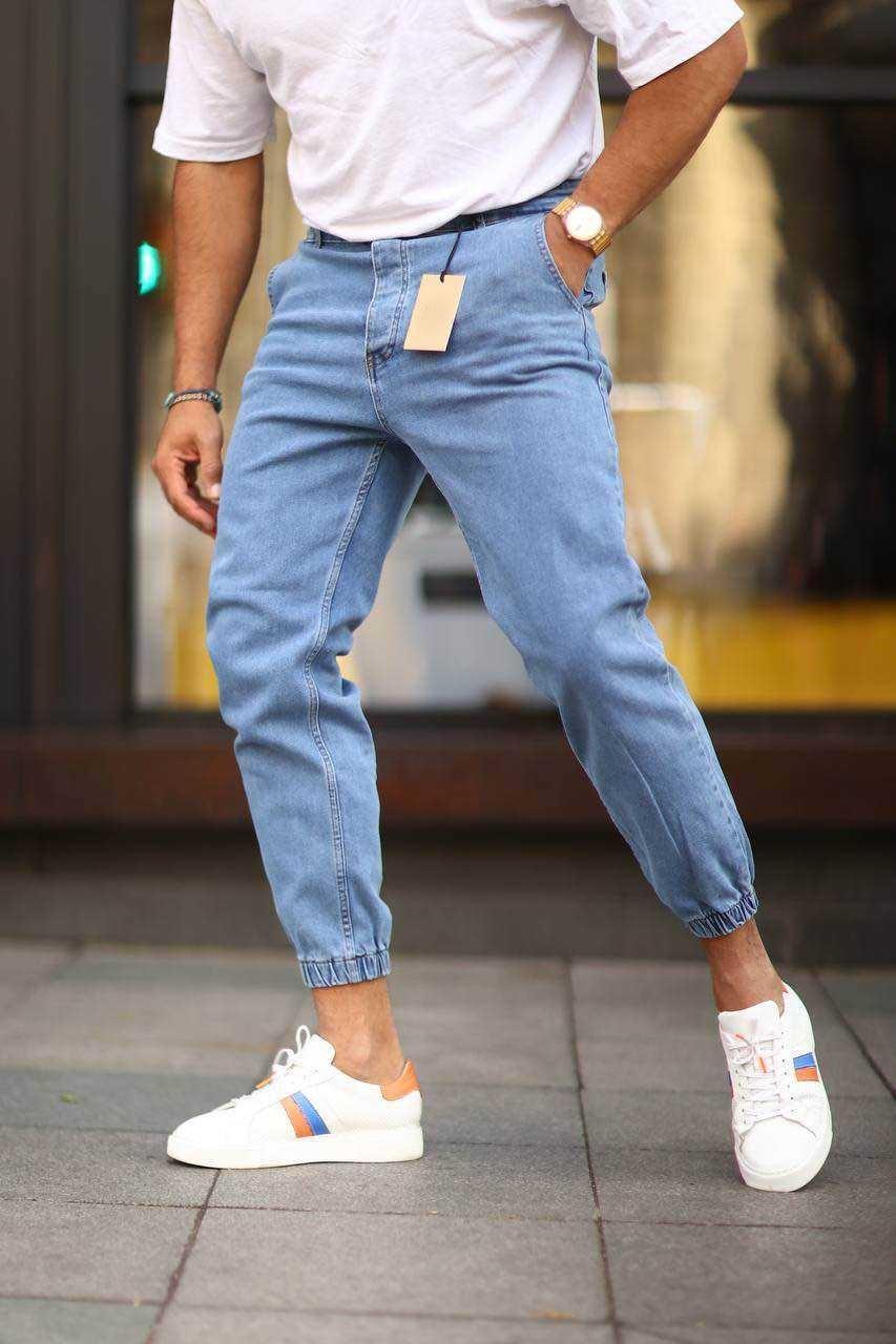 Wholesale Men's Blue Jogger Jeans 1504W26-PNT2746