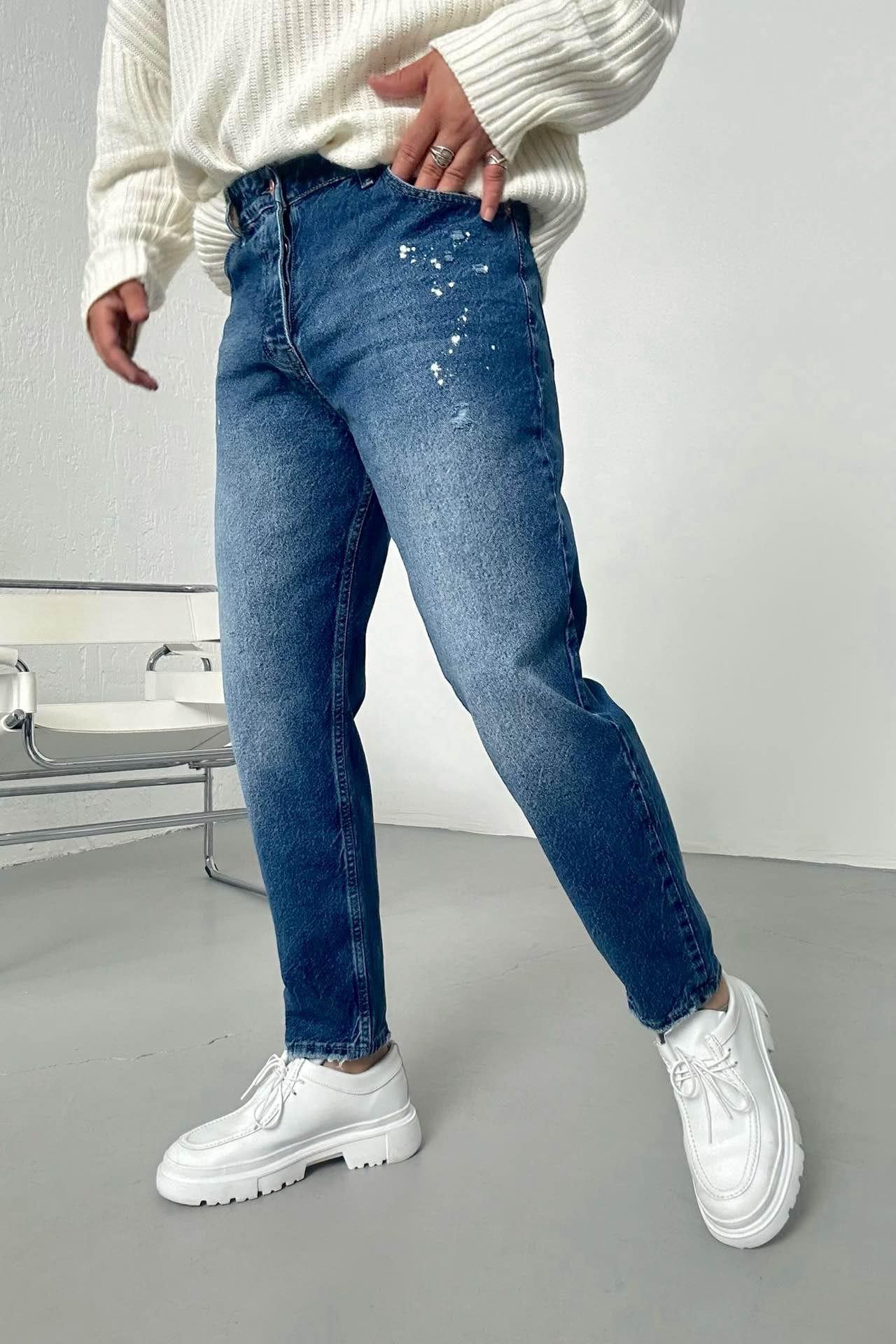 Wholesale Men's Blue Relaxed Fit Jeans 1504W26-PNT2365