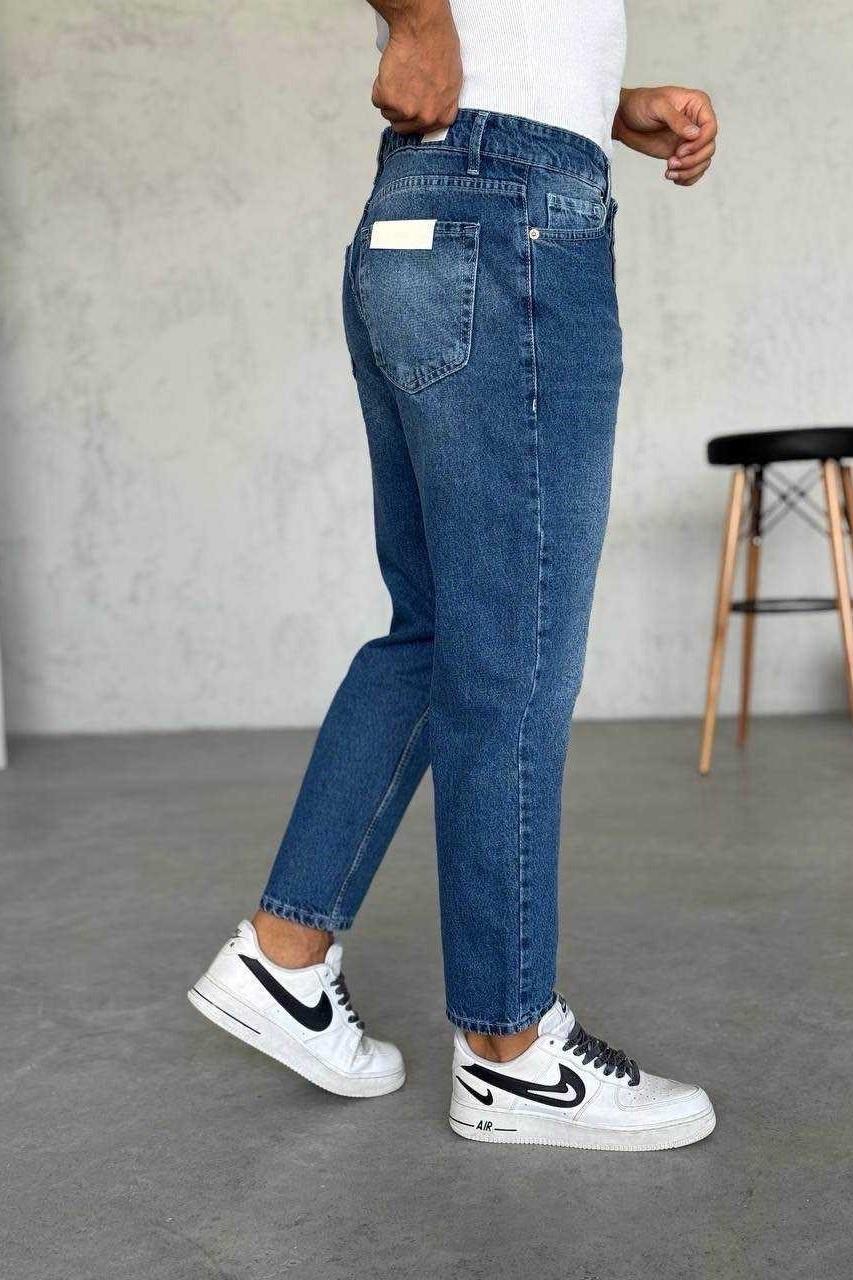 Wholesale Men's Blue Relaxed Fit Jeans 1504W26-PNT2663