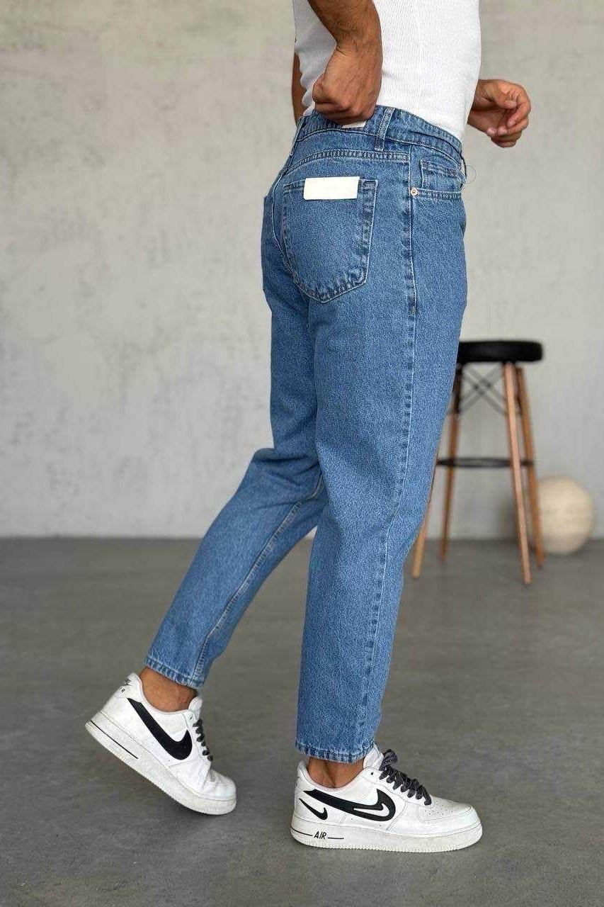 Wholesale Men's Blue Relaxed Fit Jeans 1504W26-PNT2495