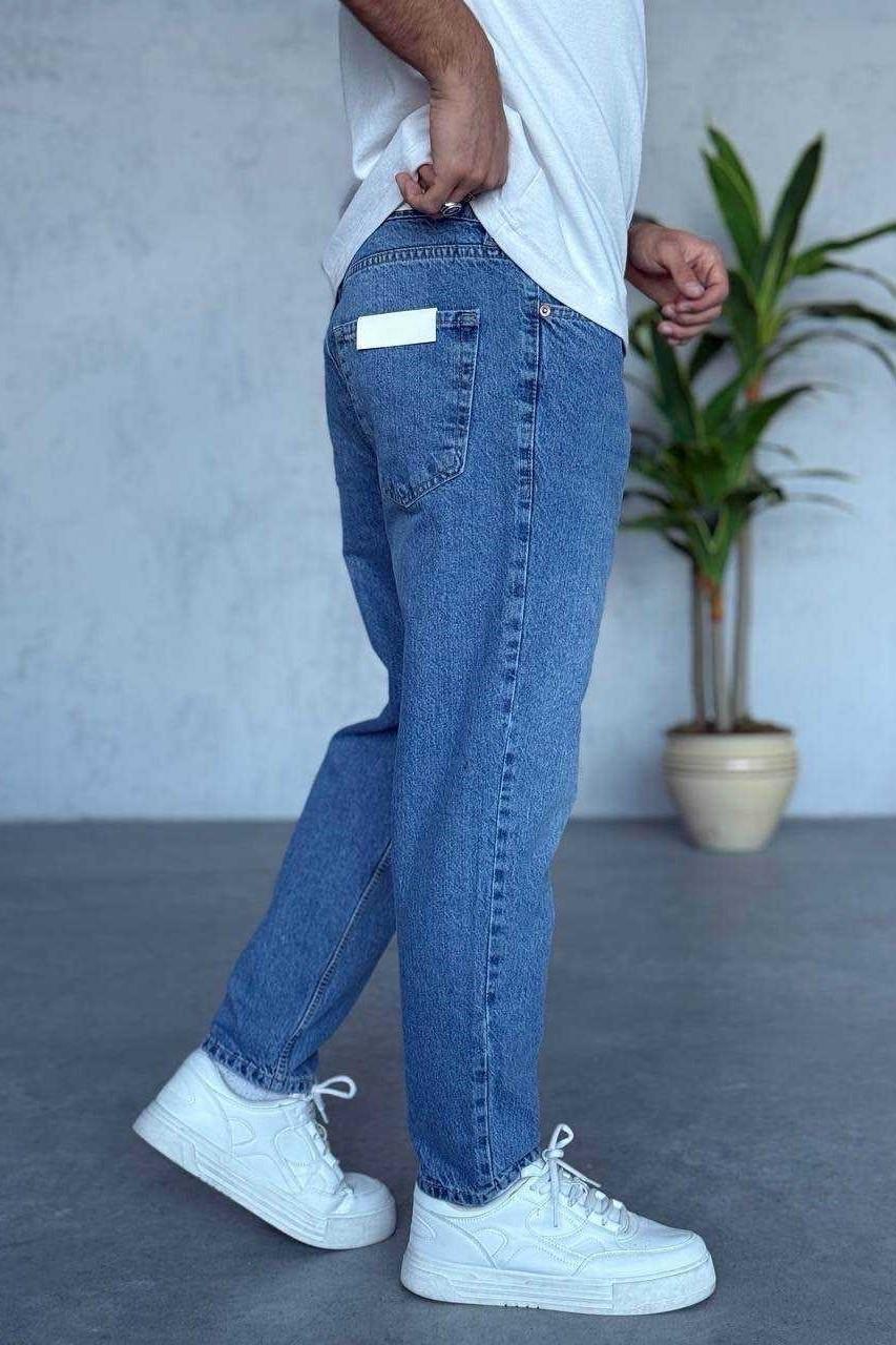 Wholesale Men's Blue Relaxed Fit Jeans 1504W26-PNT3066