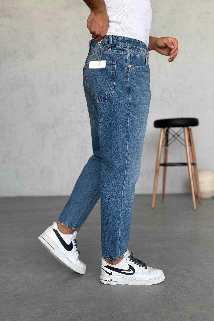 Wholesale Men's Blue Relaxed Fit Jeans 1504W26-PNT2650