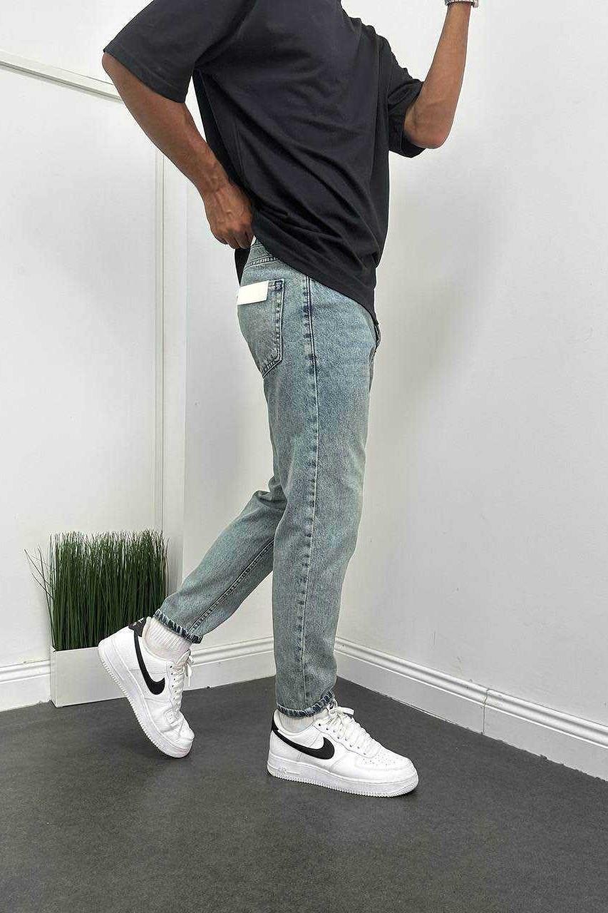Wholesale Men's Blue Relaxed Fit Jeans 1504W26-PNT3221