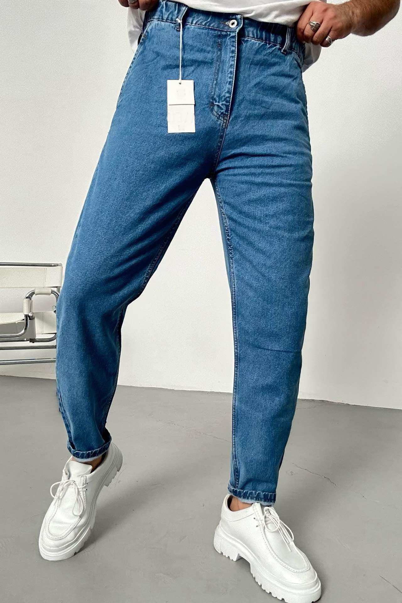 Wholesale Men's Blue Relaxed Fit Jeans 1504W26-PNT2359