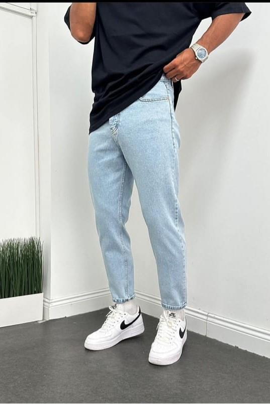 Wholesale Men's Blue Relaxed Fit Jeans 1504W26-PNT2240