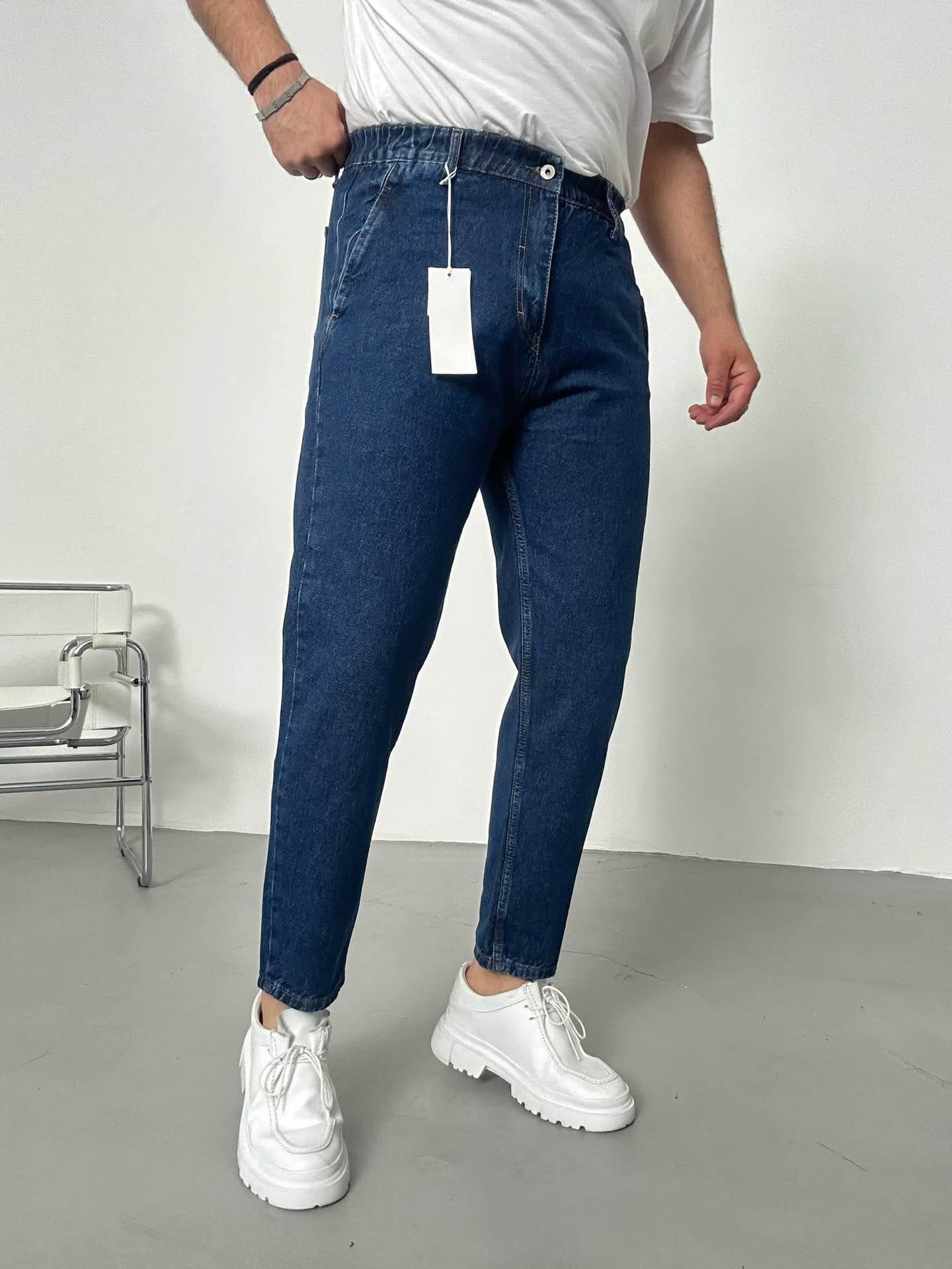 Wholesale Men's Blue Relaxed Fit Jeans 1504W26-PNT2361