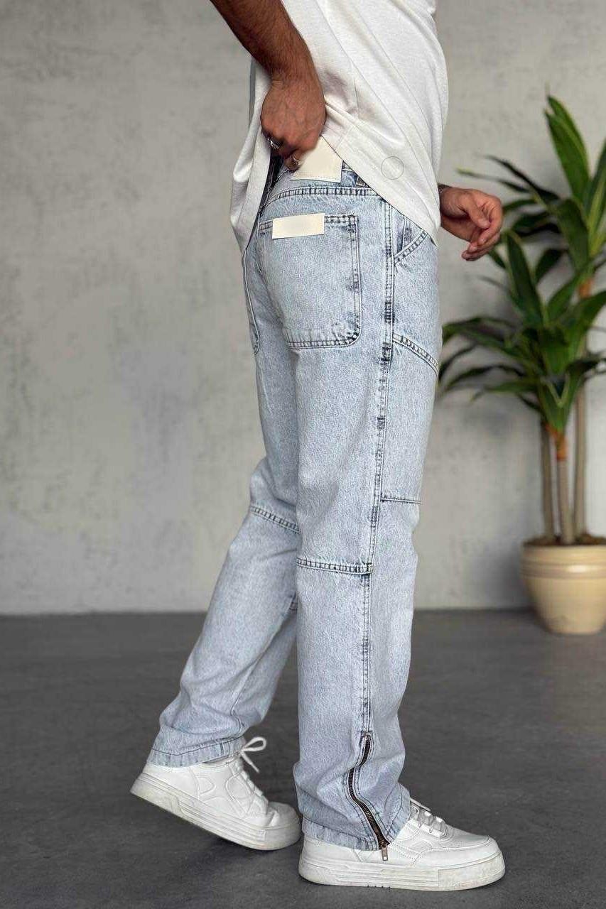 Wholesale Men's Blue Skater Jeans 1504W26-PNT3227