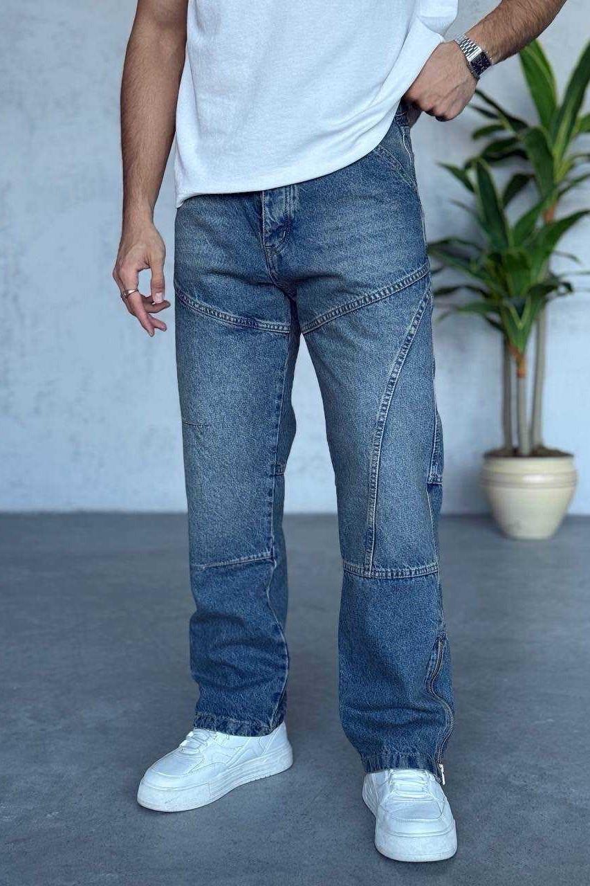 Wholesale Men's Blue Skater Jeans 1504W26-PNT3228