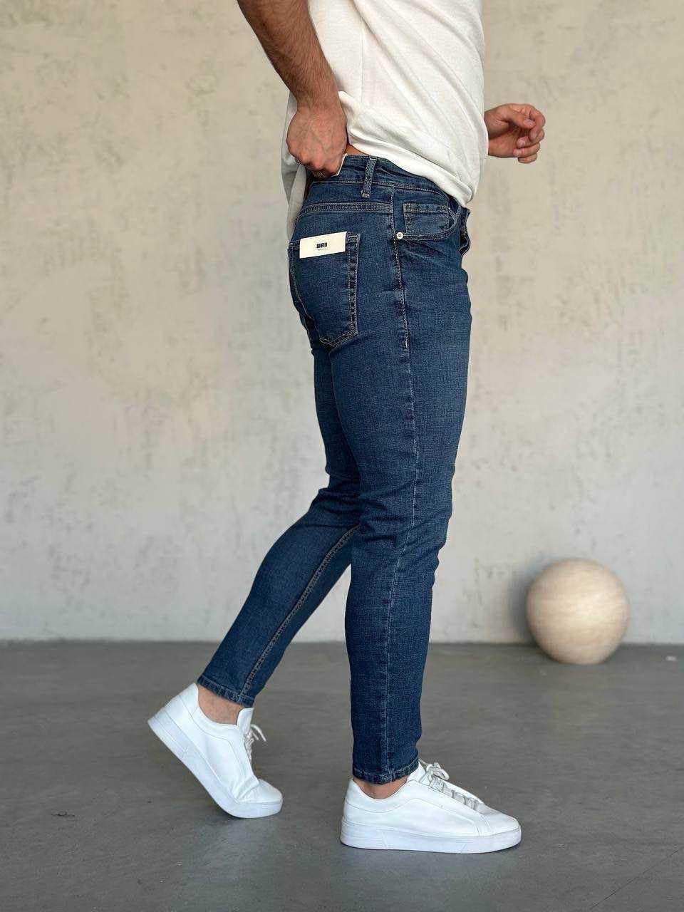 Wholesale Men's Blue Slim Fit Jeans 1504W26-PNT2970