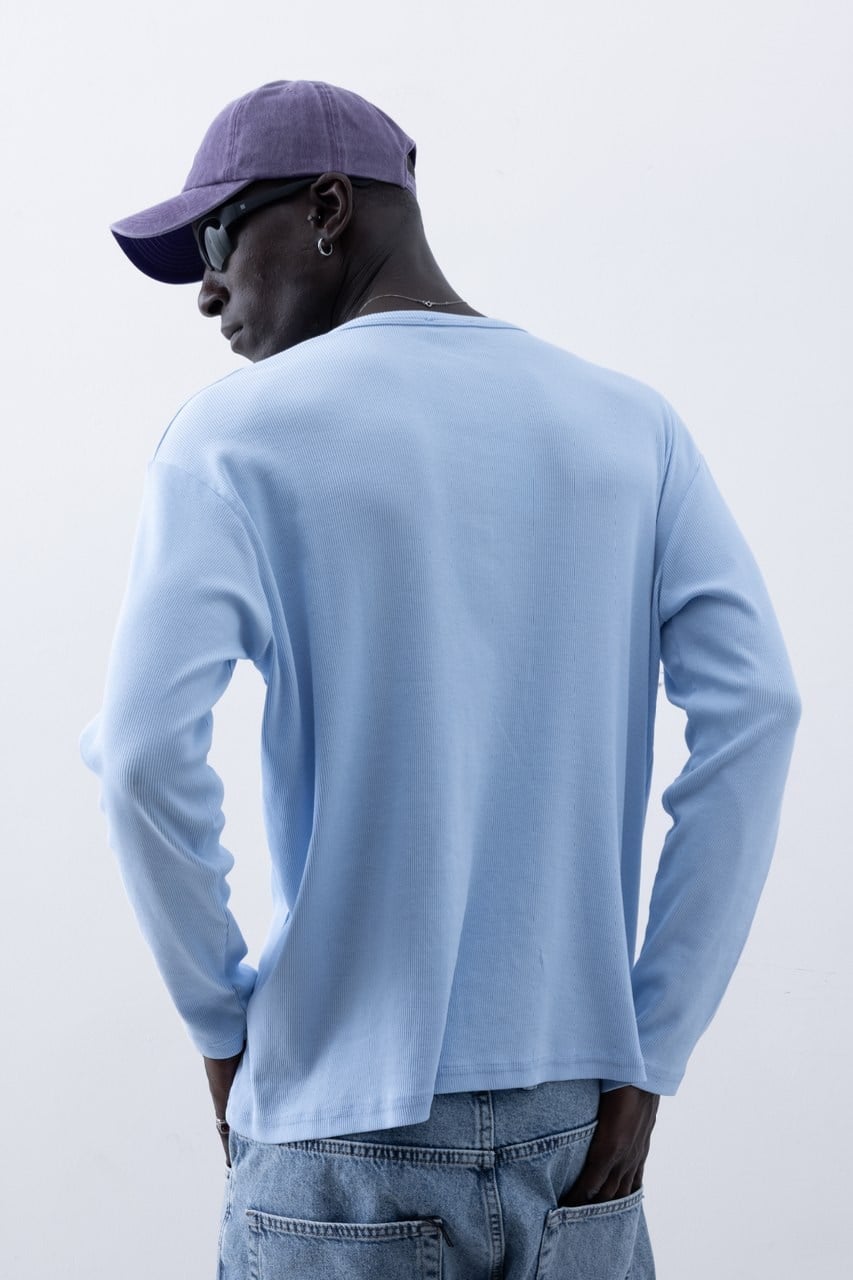 Wholesale Men's Blue Sweater 1503FW27-MRT-27104