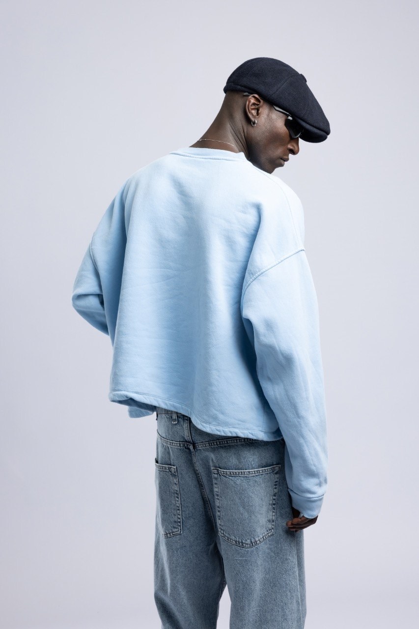 Wholesale Men's Blue Sweatshirt  1503FW27-MRT-4649
