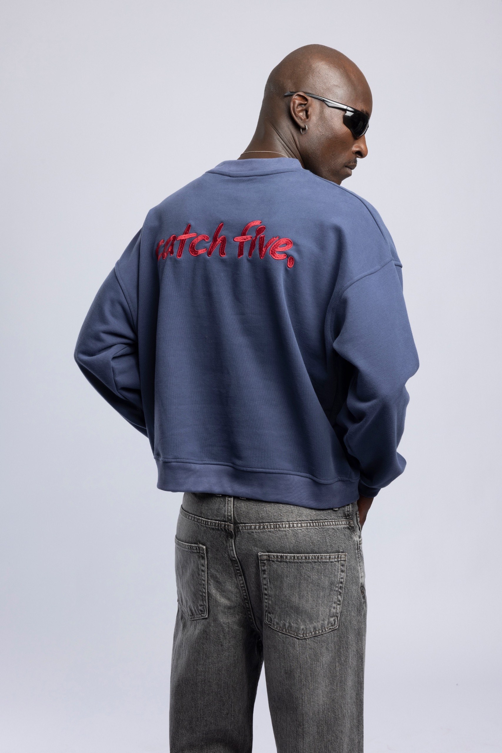 Wholesale Men's Blue Sweatshirt  1503FW27-MRT-4644