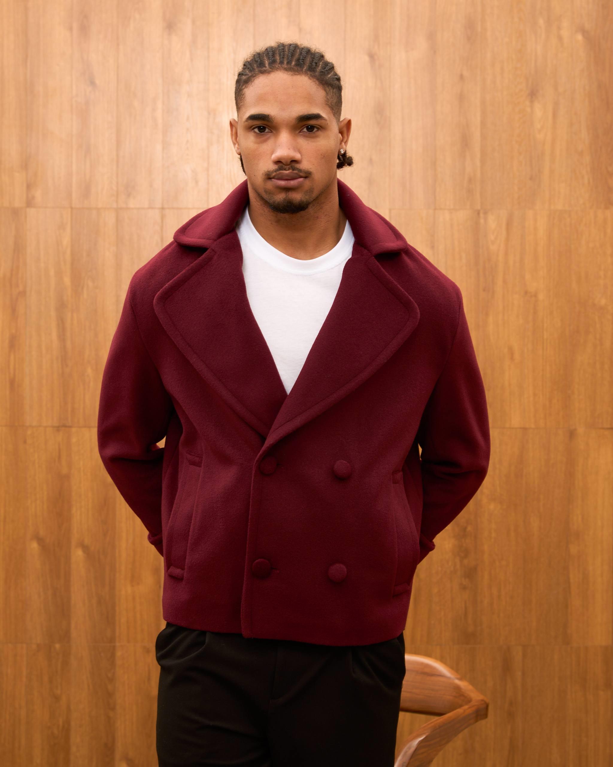 Wholesale Men's Bordeaux  Coat 1603W26-M1070