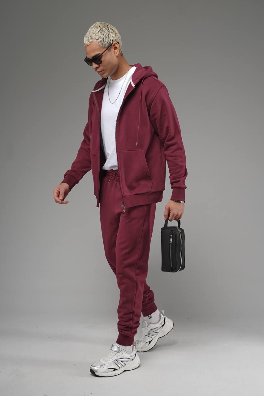 Wholesale Men's Bordeaux Tracksuit 1690W26-121