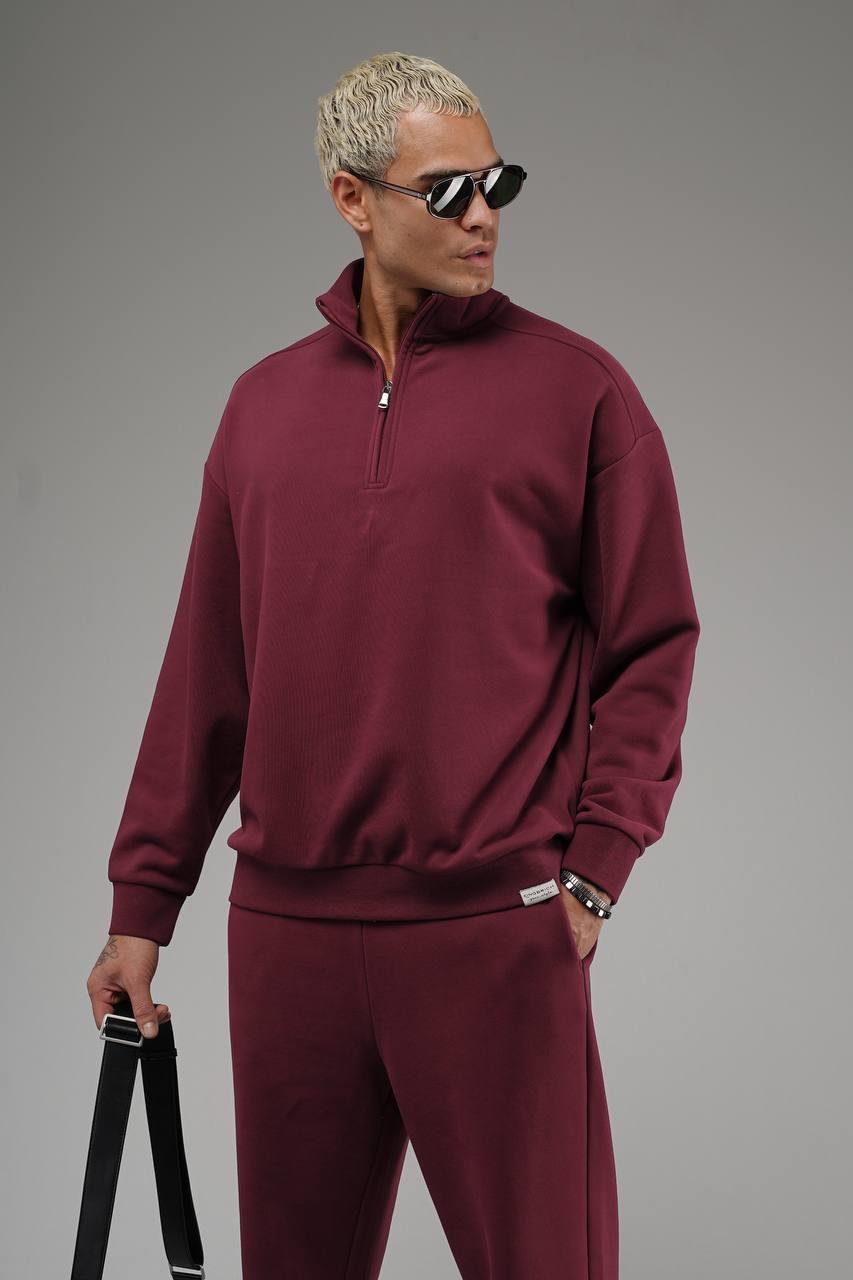 Wholesale Men's Bordeaux Tracksuit 1690W26-120